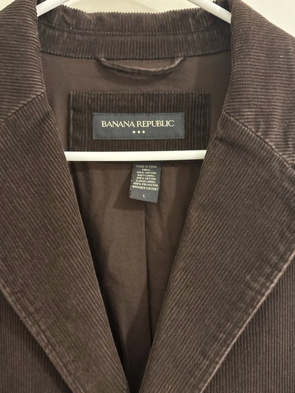 Banana Republic Men’s Dark Brown Corduroy Sport Coat